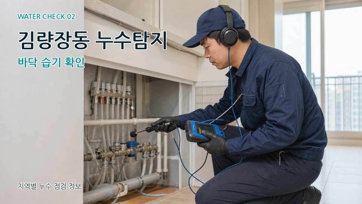 김량장동 화장실누수 누수탐지 이미지