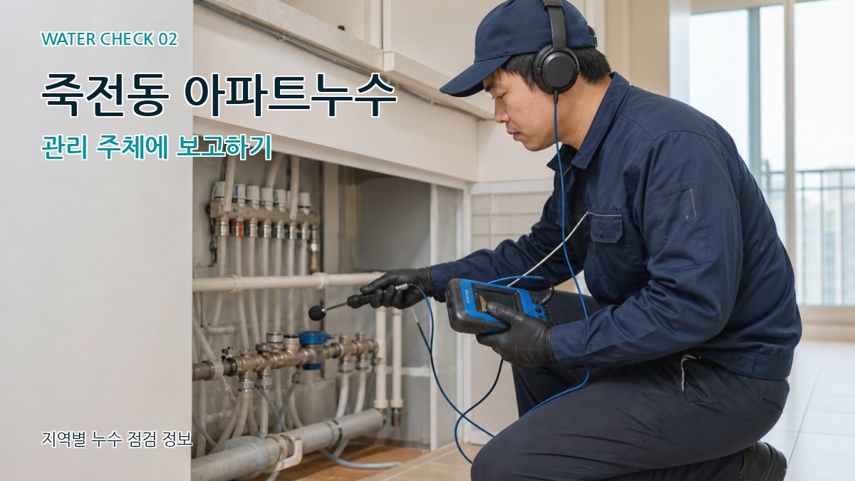 죽전동 화장실누수 누수탐지 이미지