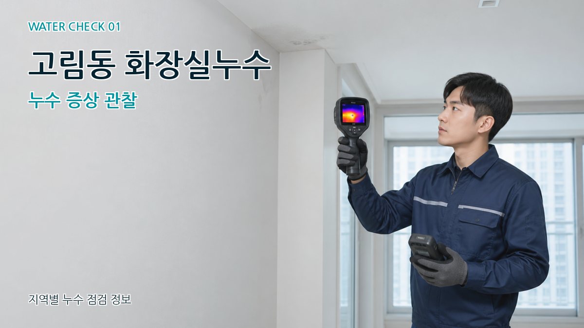 고림동 아파트누수 누수탐지 이미지