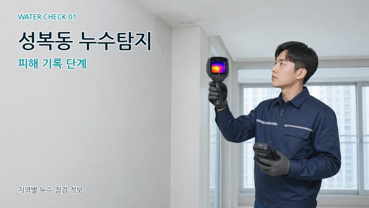 성복동 아파트누수 누수탐지 이미지