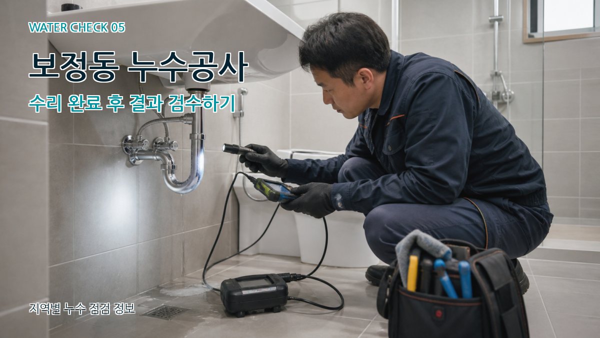 보정동 누수공사 누수탐지 이미지