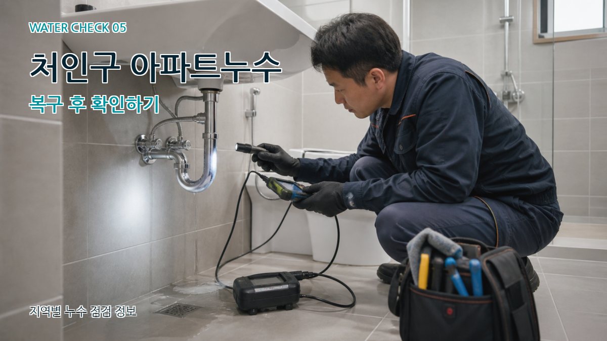처인구 누수공사 누수탐지 이미지