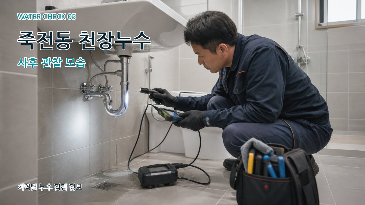 죽전동 누수공사 누수탐지 이미지