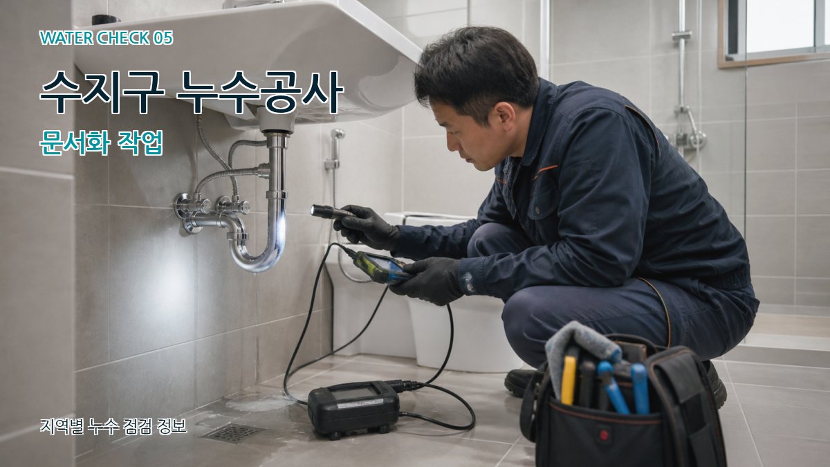 수지구 누수공사 누수탐지 이미지