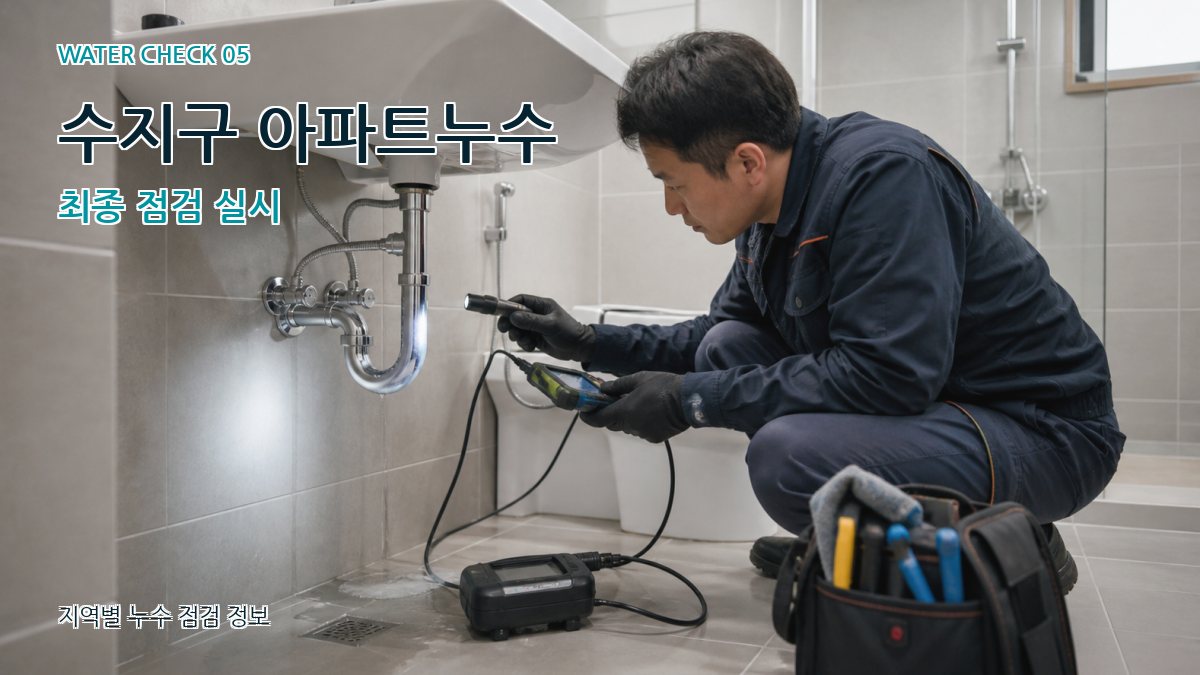 수지구 누수공사 누수탐지 이미지