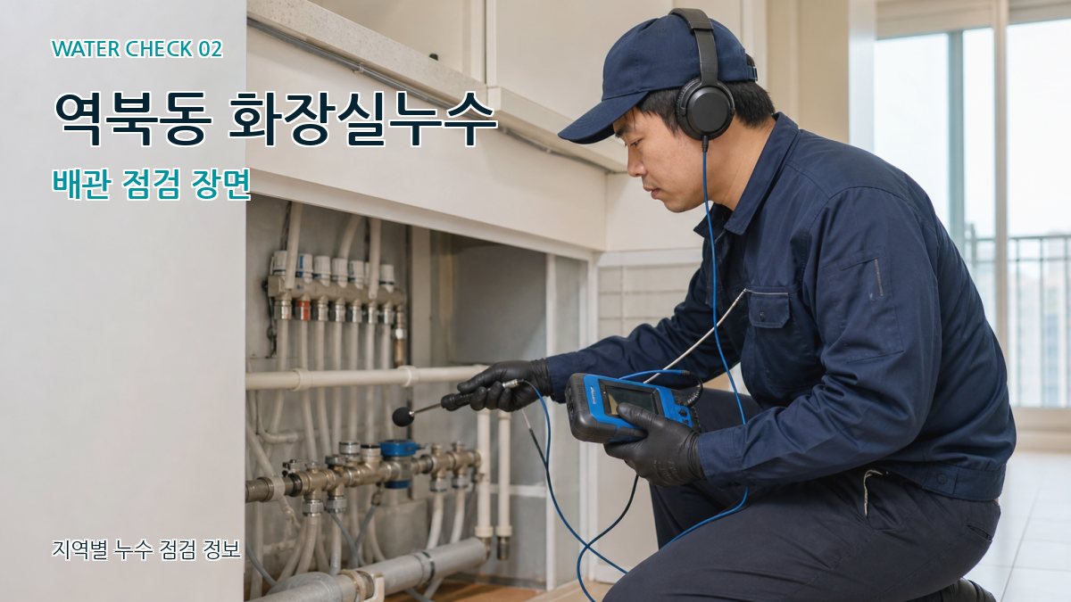 역북동 화장실누수 누수탐지 이미지