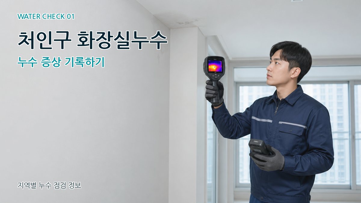 처인구 아파트누수 누수탐지 이미지