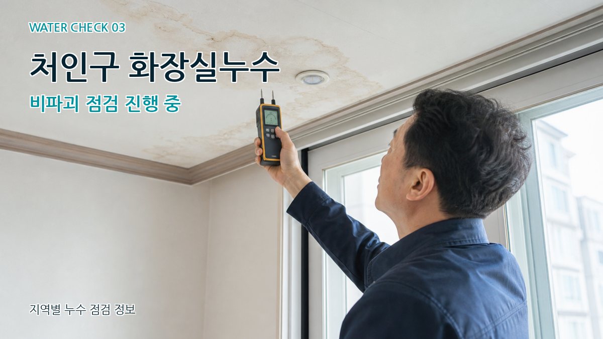 처인구 천장누수 누수탐지 이미지