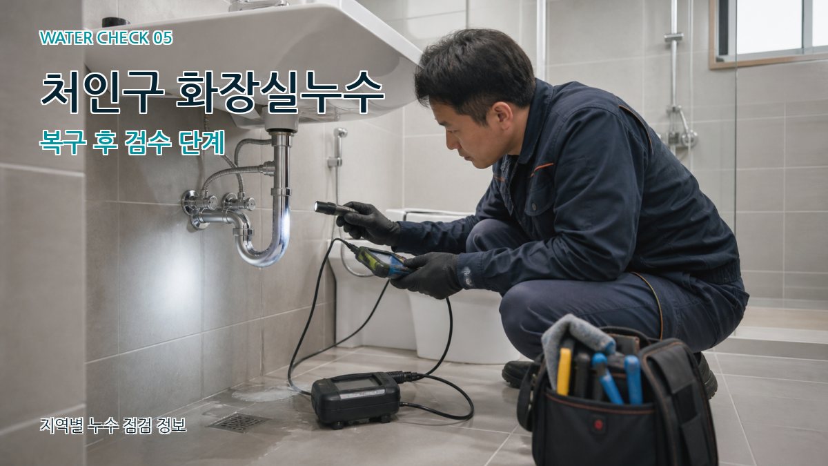처인구 누수공사 누수탐지 이미지