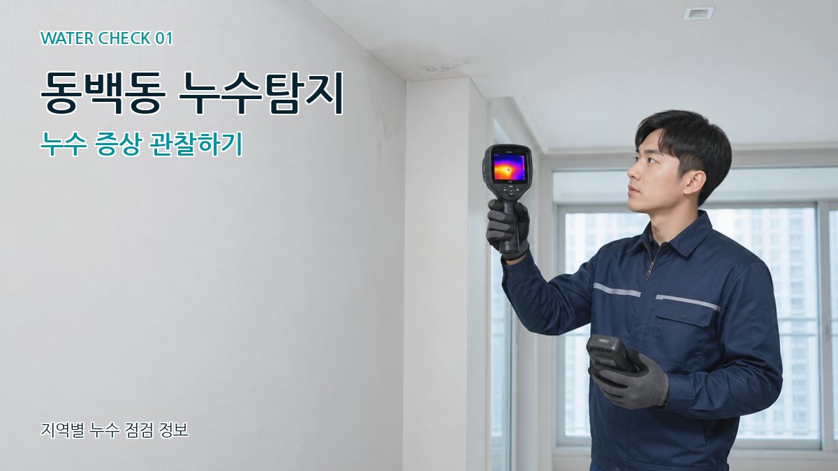 동백동 누수탐지 누수 증상 관찰하기