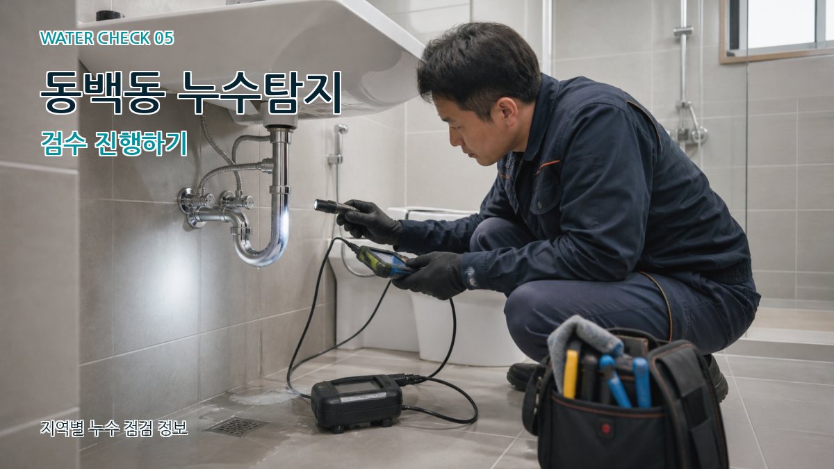동백동 누수탐지 검수 진행하기