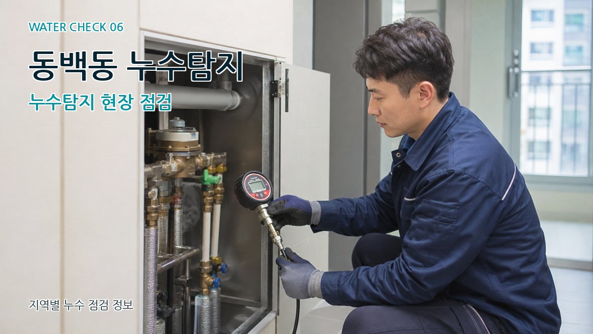 동백동 누수탐지 누수탐지 현장 점검