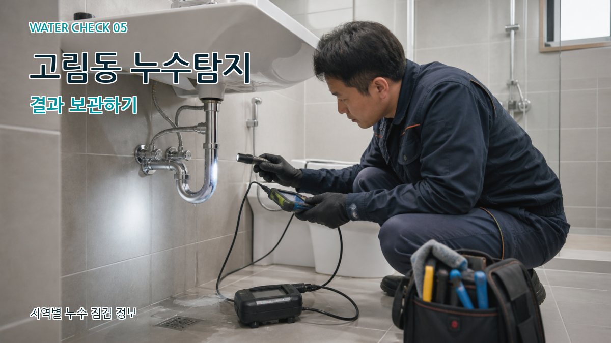 고림동 누수탐지 결과 보관하기