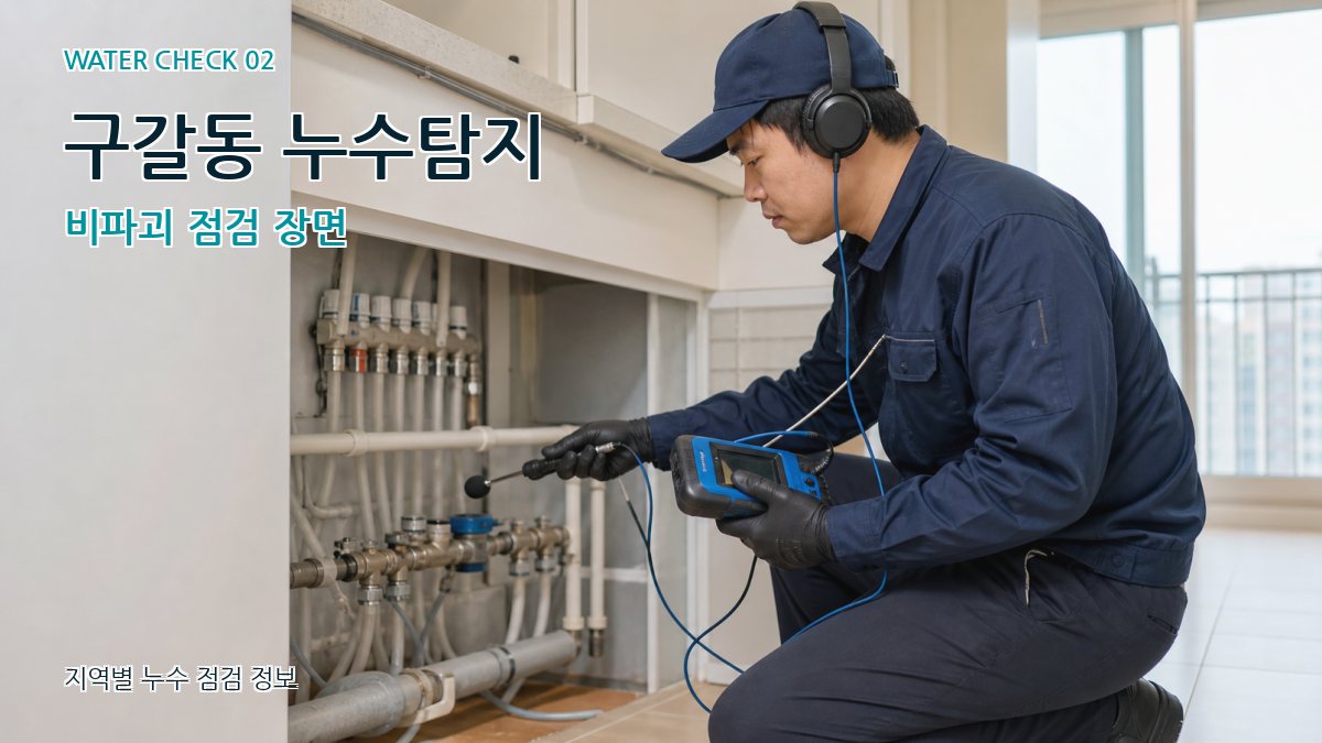구갈동 화장실누수 누수탐지 이미지