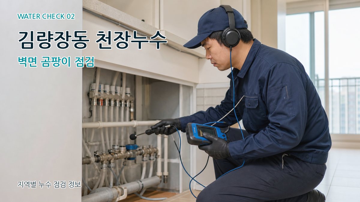 김량장동 화장실누수 누수탐지 이미지