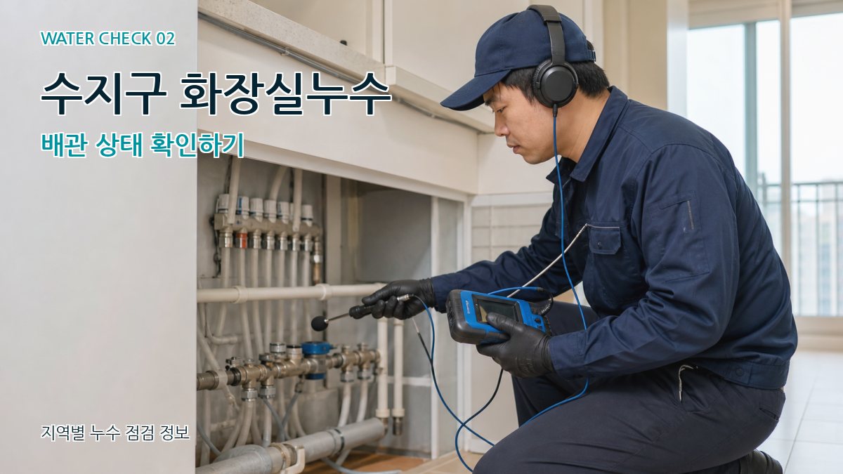수지구 화장실누수 누수탐지 이미지