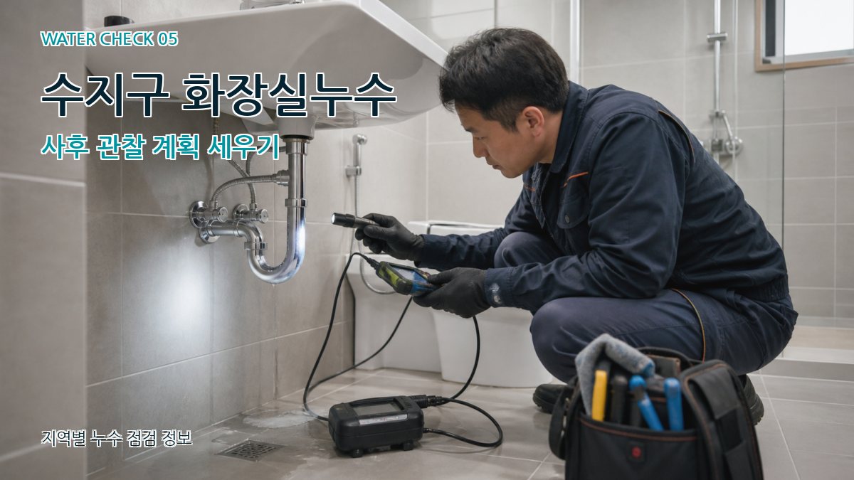 수지구 누수공사 누수탐지 이미지