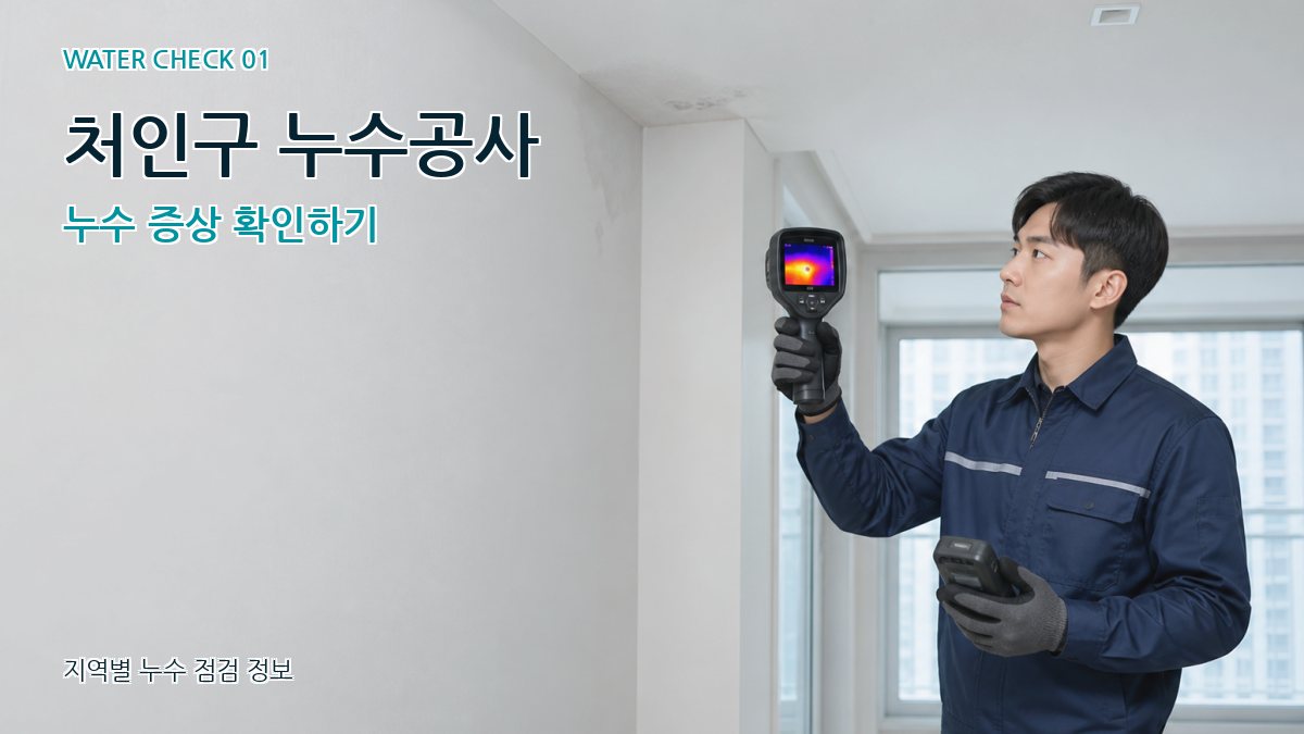 처인구 아파트누수 누수탐지 이미지