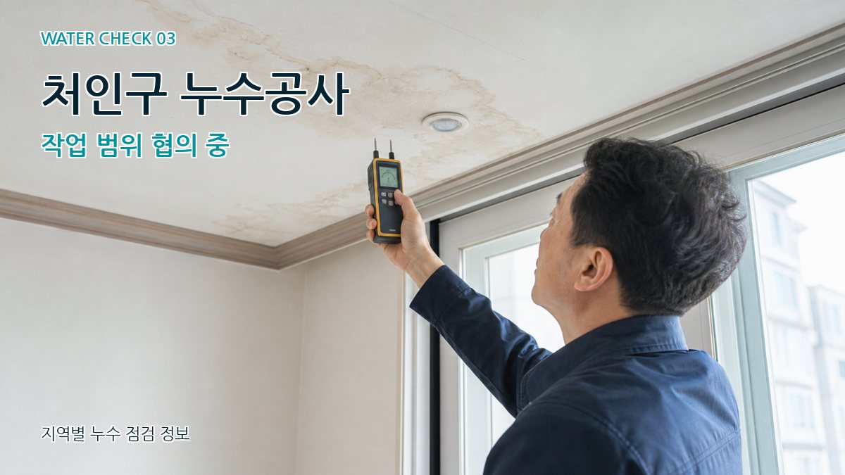처인구 천장누수 누수탐지 이미지