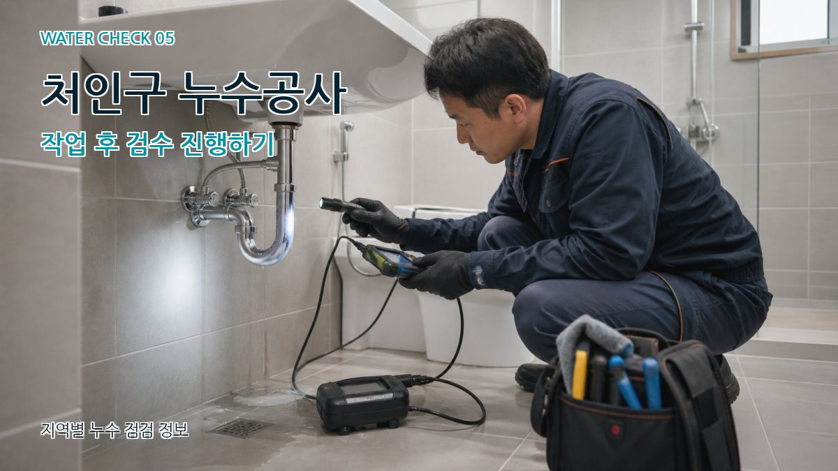처인구 누수공사 누수탐지 이미지
