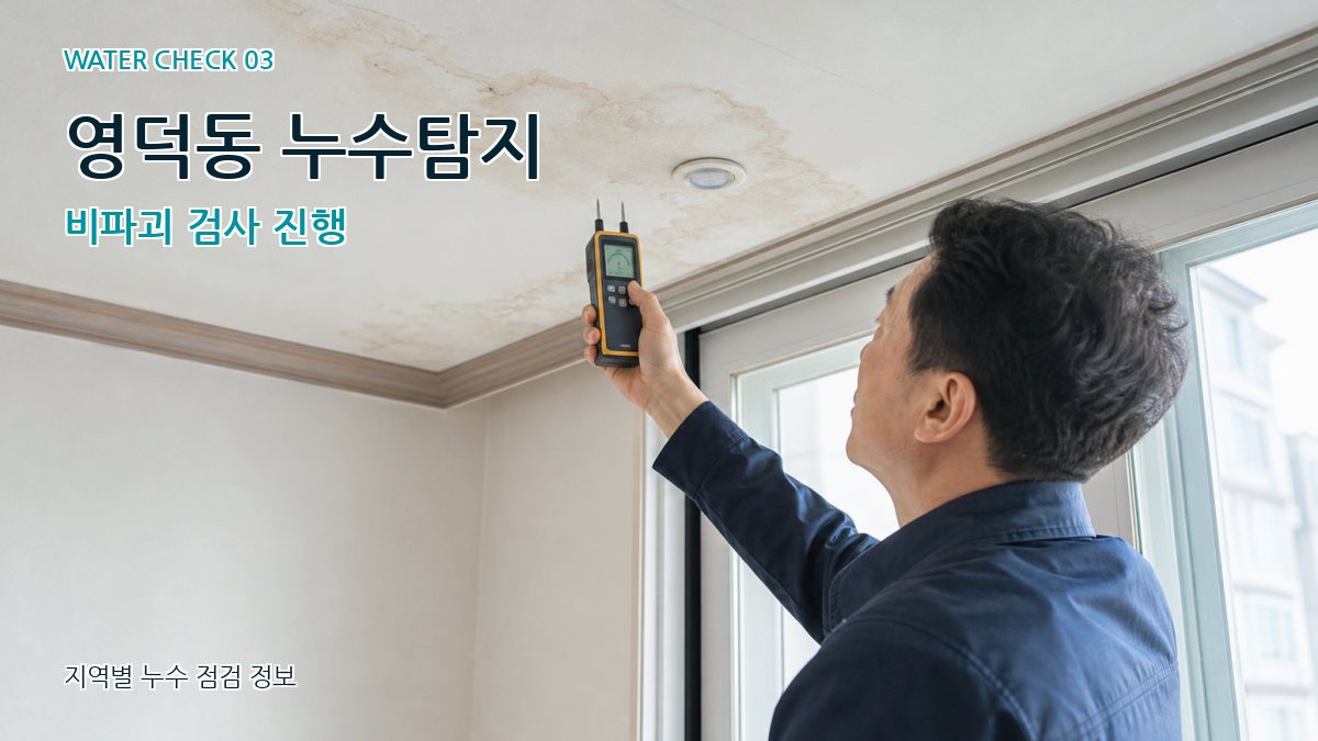 영덕동 천장누수 누수탐지 이미지