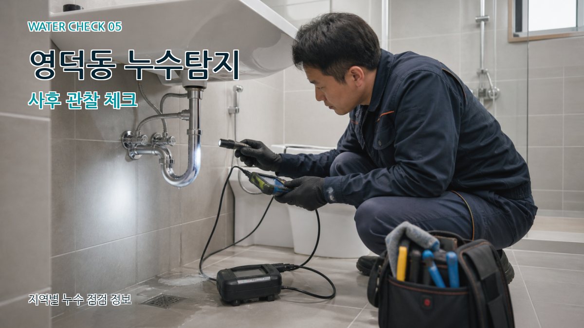 영덕동 누수공사 누수탐지 이미지