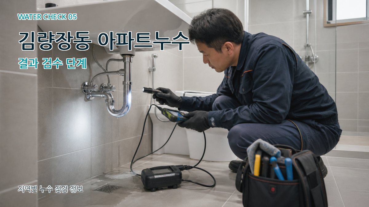 김량장동 누수공사 누수탐지 이미지