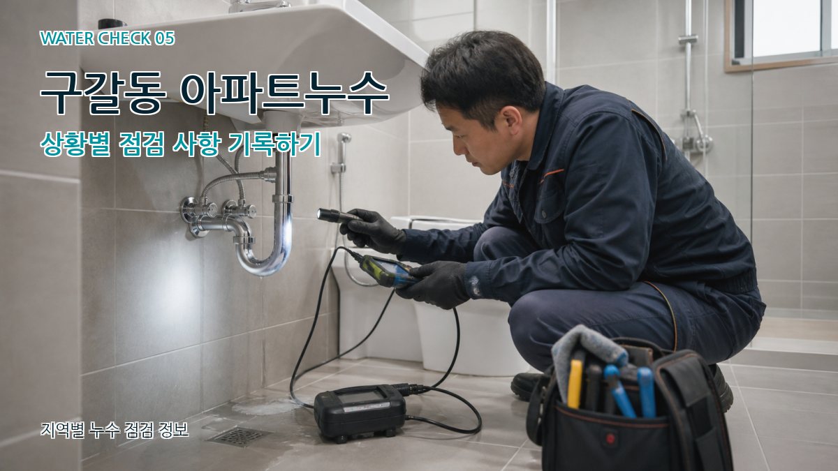 구갈동 누수공사 누수탐지 이미지