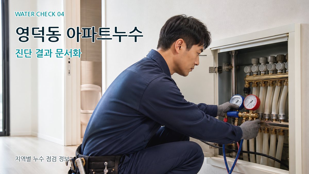영덕동 아파트누수 진단 결과 문서화