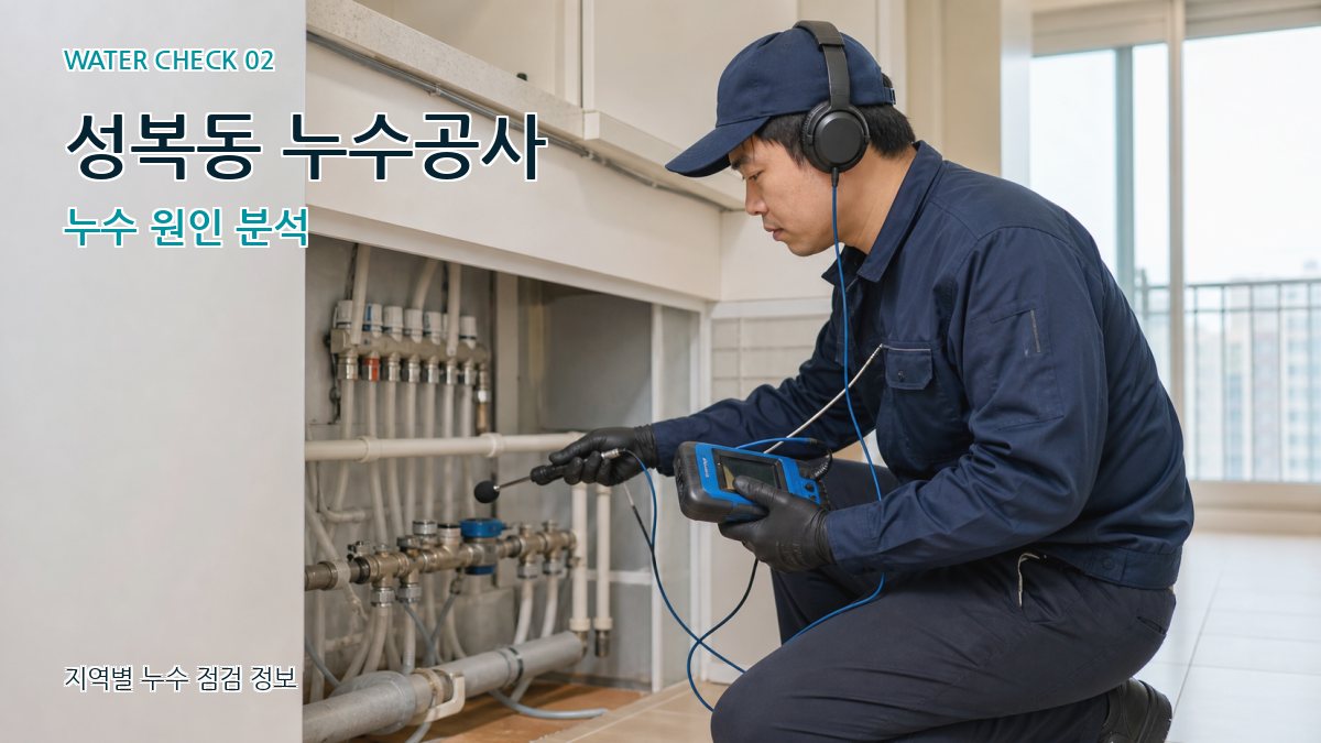 성복동 누수공사 누수 원인 분석