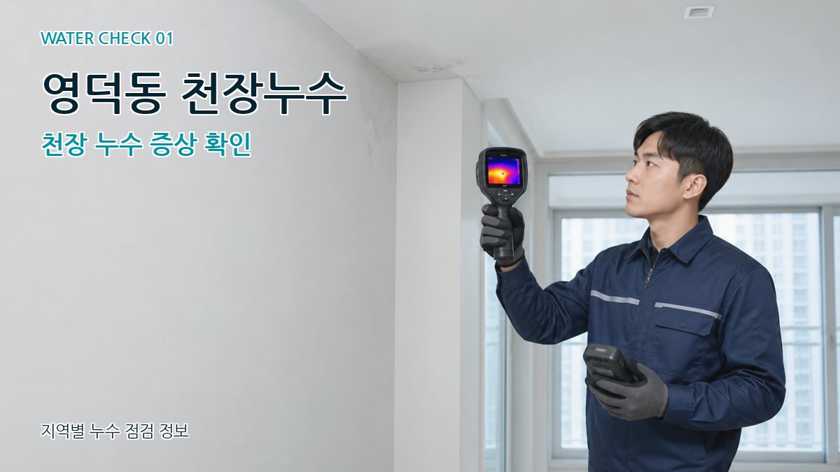 영덕동 천장누수 천장 누수 증상 확인