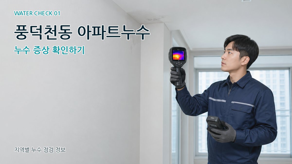 풍덕천동 아파트누수 누수탐지 이미지