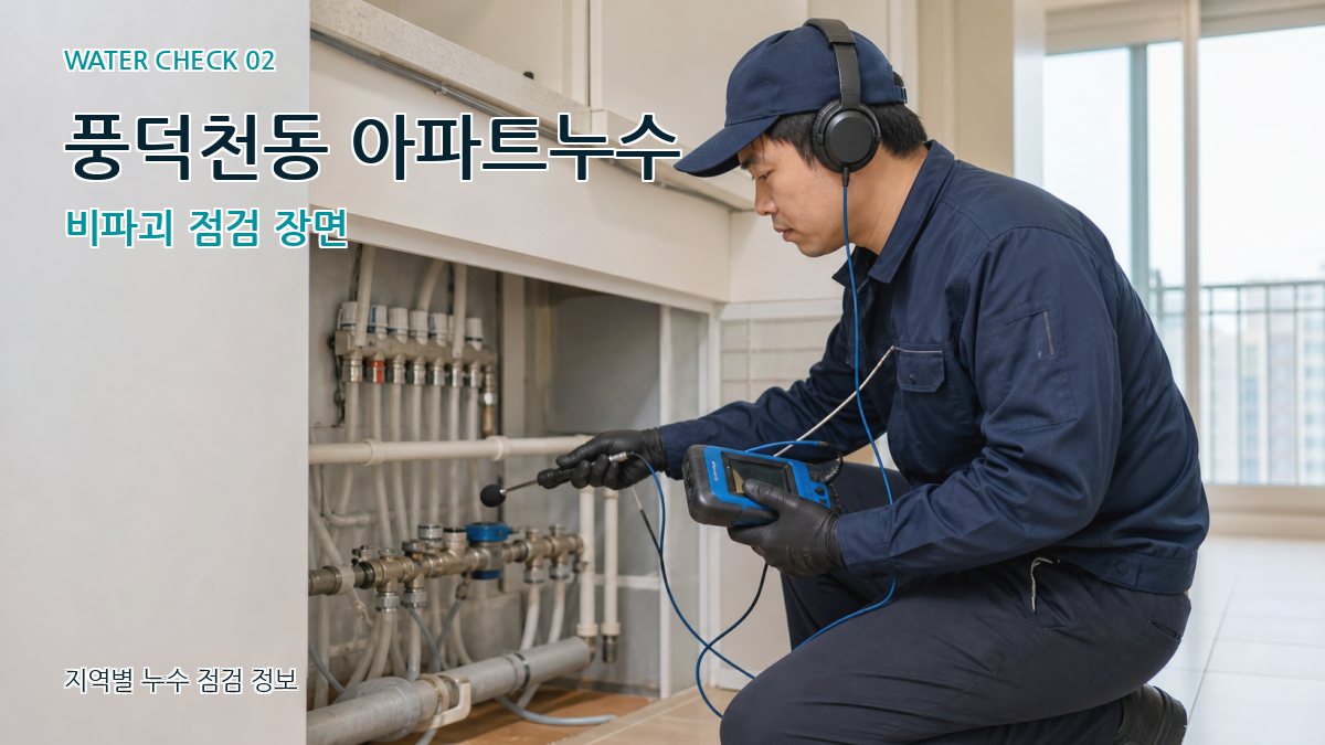 풍덕천동 화장실누수 누수탐지 이미지