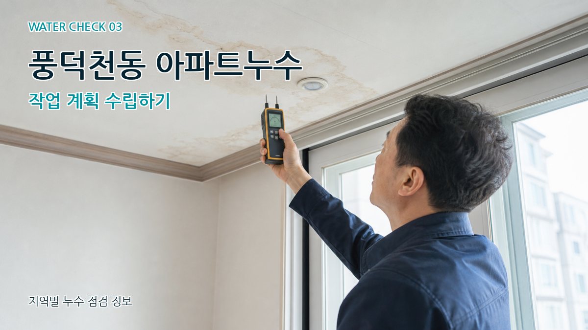 풍덕천동 천장누수 누수탐지 이미지