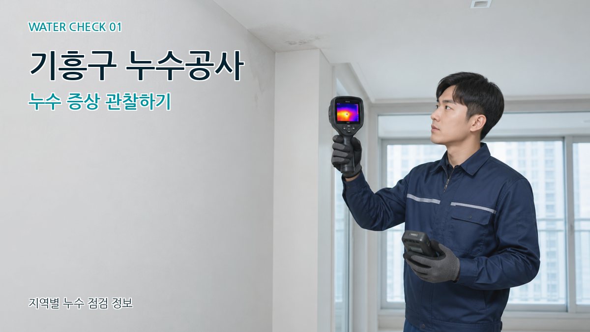 기흥구 아파트누수 누수탐지 이미지