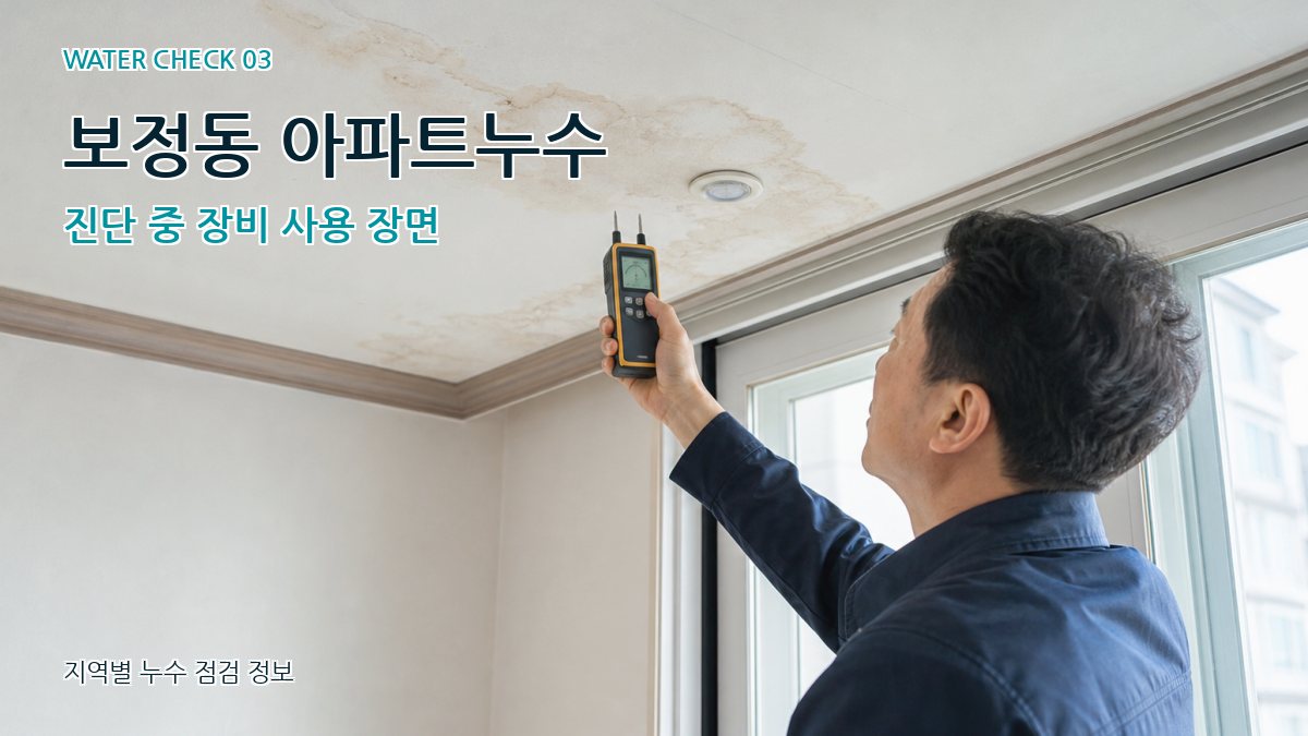 보정동 천장누수 누수탐지 이미지