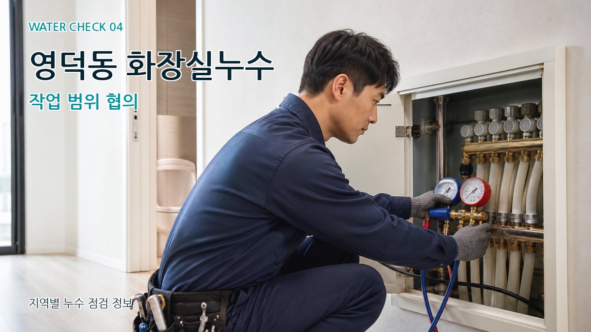 영덕동 화장실누수 작업 범위 협의