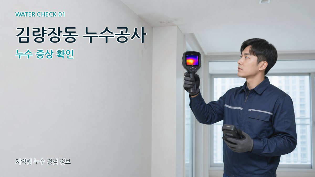 김량장동 아파트누수 누수탐지 이미지