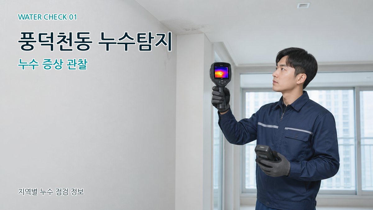 풍덕천동 아파트누수 누수탐지 이미지