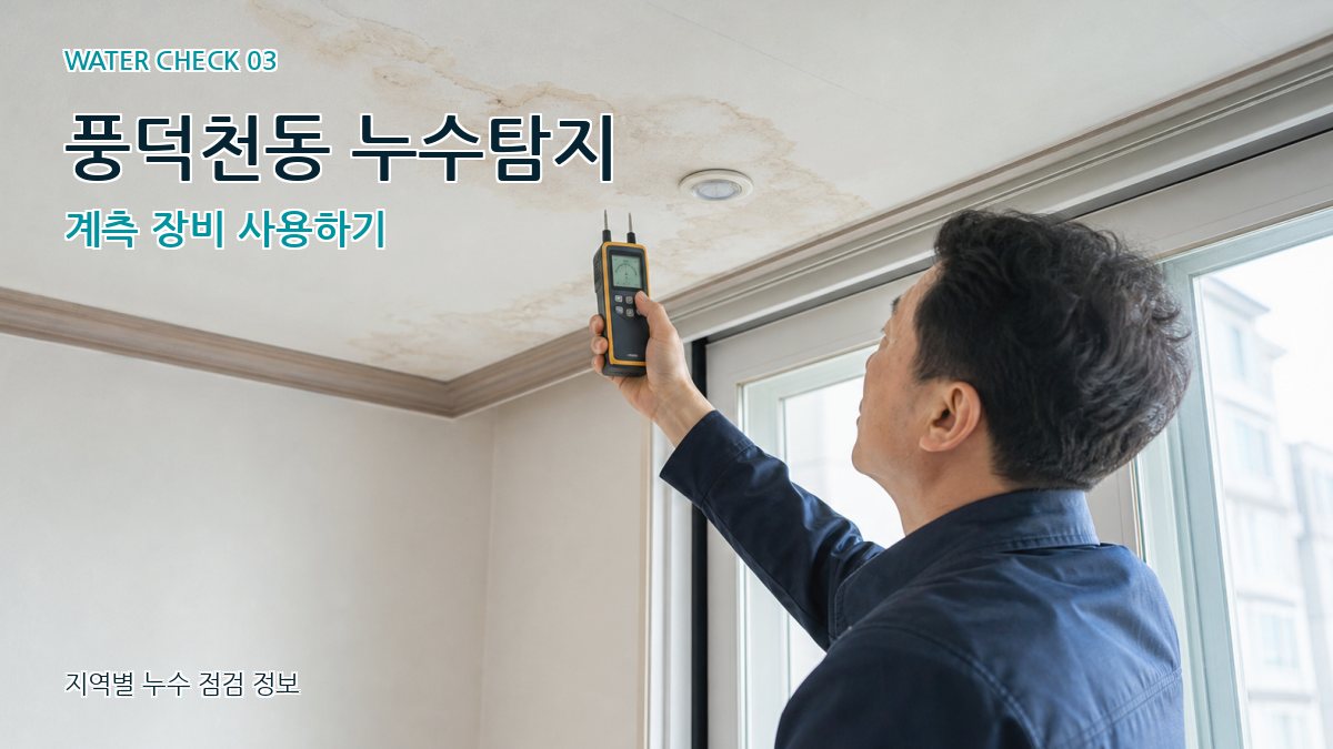 풍덕천동 천장누수 누수탐지 이미지