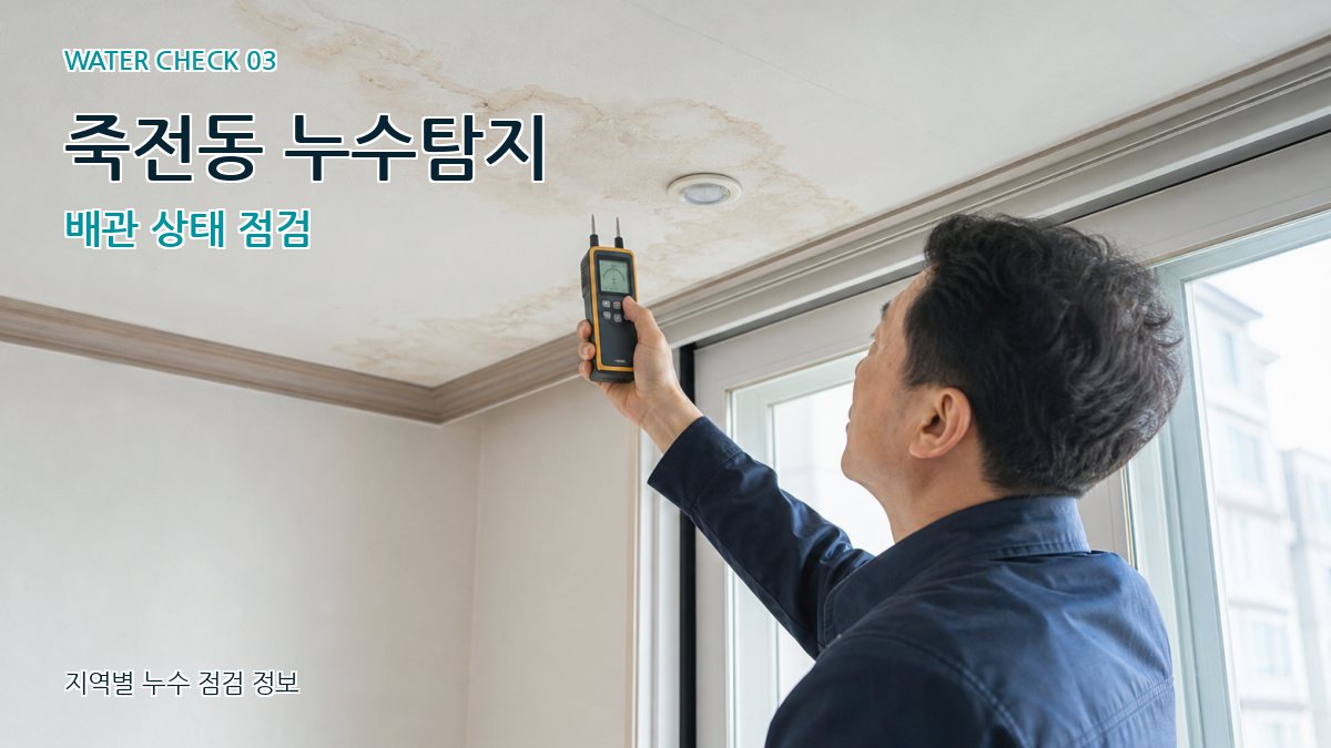 죽전동 누수탐지 배관 상태 점검