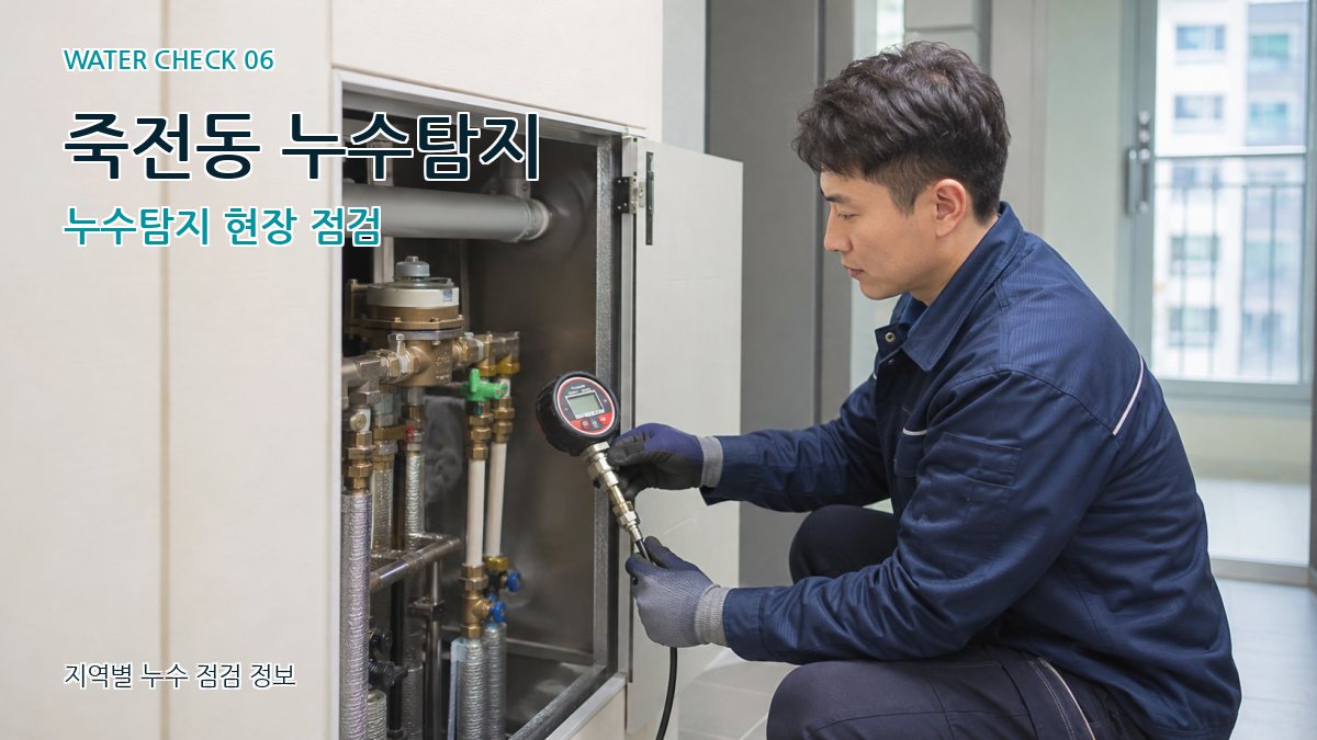 죽전동 누수탐지 누수탐지 현장 점검