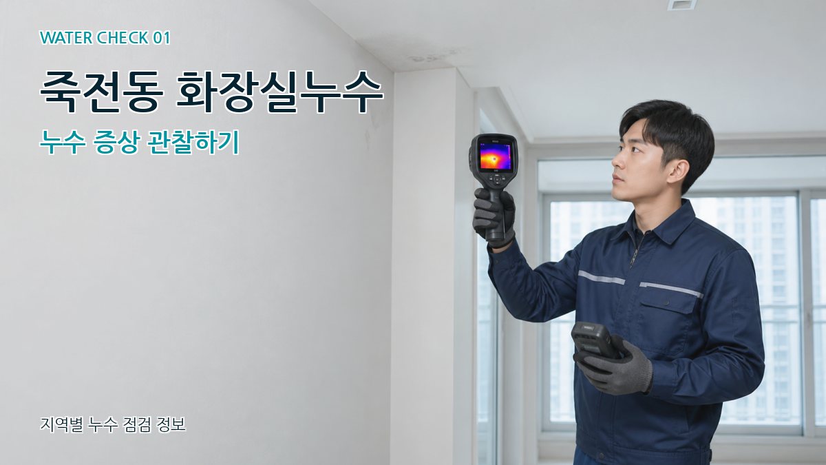 죽전동 화장실누수 누수 증상 관찰하기