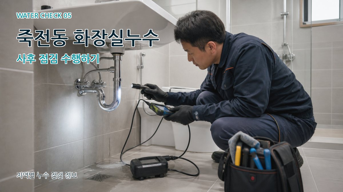 죽전동 화장실누수 사후 점검 수행하기