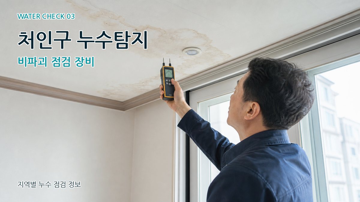 처인구 천장누수 누수탐지 이미지